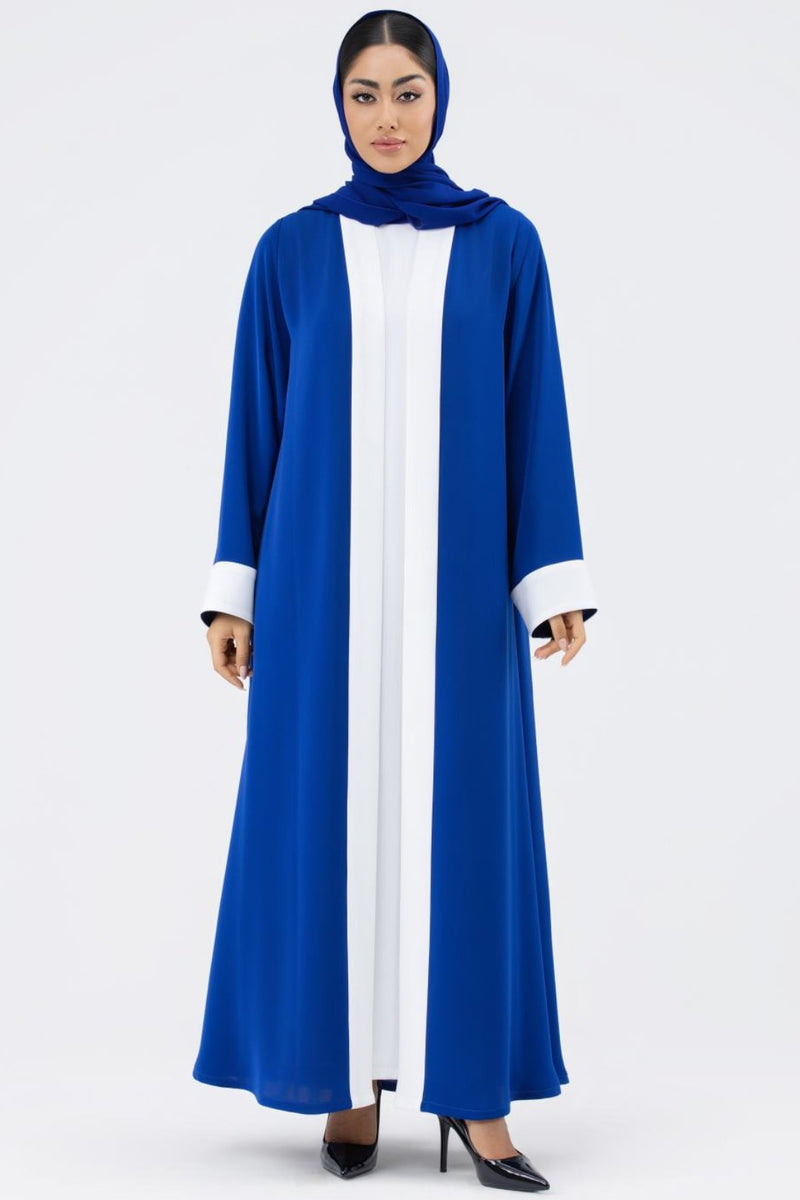 Two-toned Royal Blue Colored Abaya