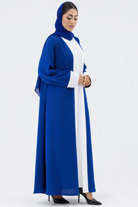 Two-toned Royal Blue Colored Abaya