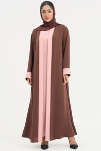 two-toned Elegant Brown Colored Abaya
