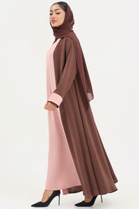 two-toned Elegant Brown Colored Abaya
