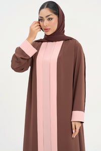 two-toned Elegant Brown Colored Abaya