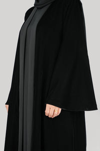 Black Winter Abaya