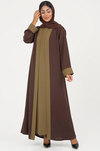 A two-toned elegant Brown Colored Abaya
