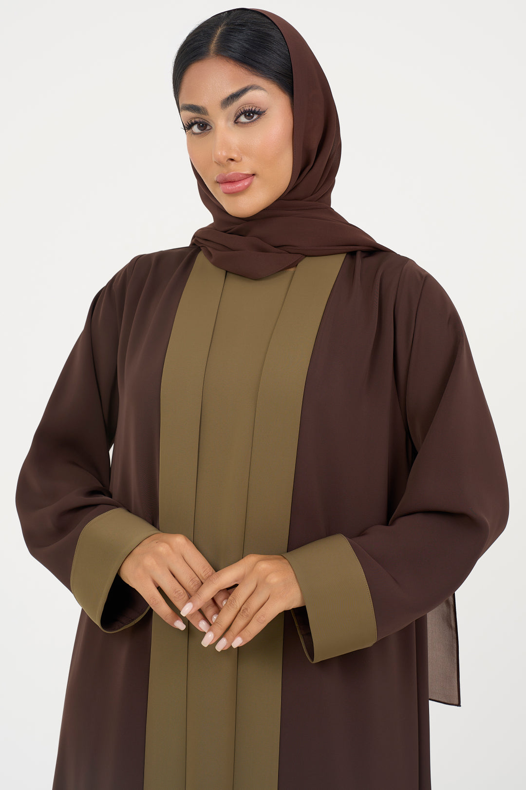 elegant Brown Colored Abaya