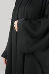 Black Bisht Abaya close up image
