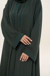 Jood thowby abaya royal green close up