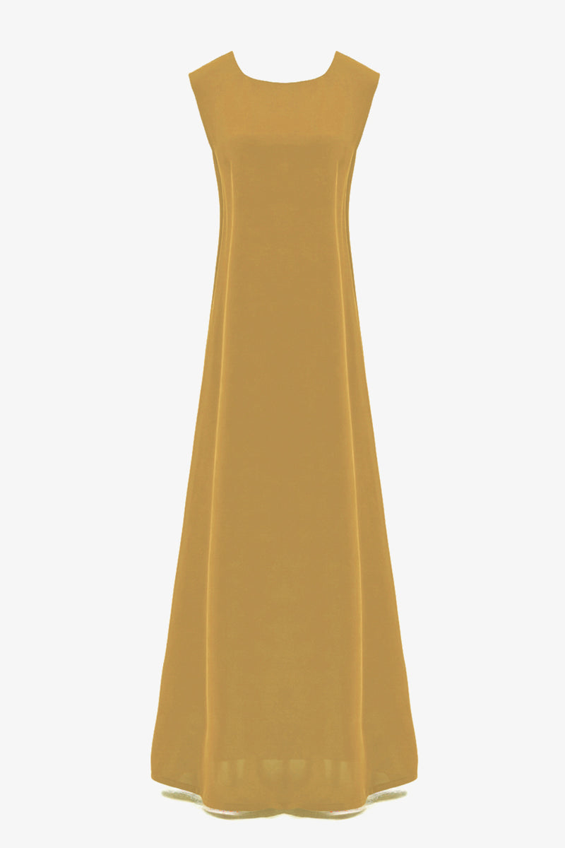 Baby Yellow Under Abaya Dress