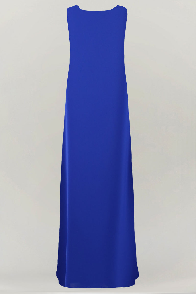 Sapphire Blue Velvet Winter Abaya Set - Maisaa - thowby Sapphire Blue Velvet Winter Abaya Set - Maisaa - thowby