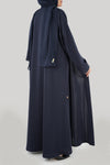 thowby Maitha Abaya Babk - Navy Blue Color