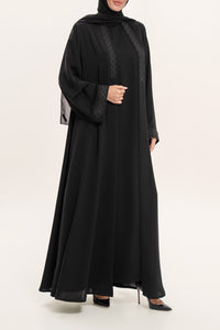 Timeless Black Embroidered Abaya