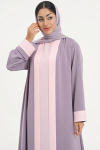 two-toned Muted Mauve Colored Abaya