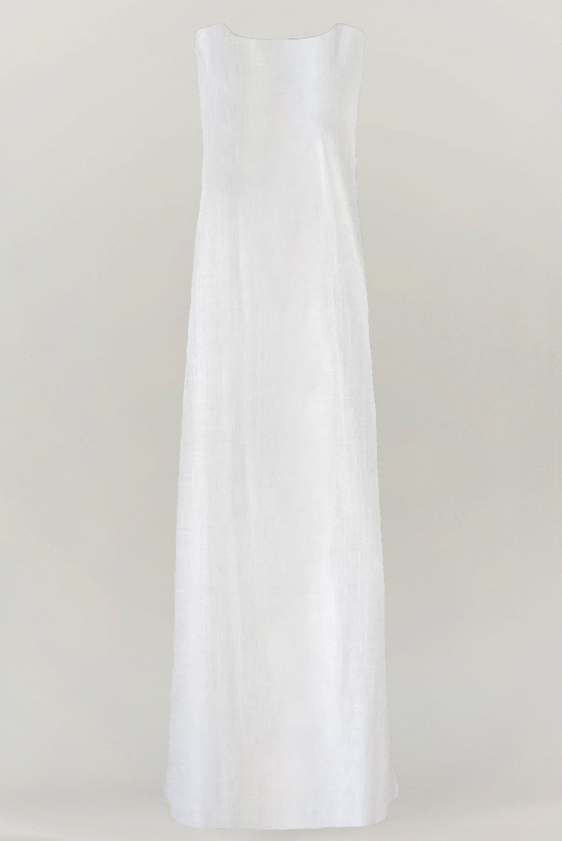 Elegant Off White under Abaya dress