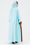 Two-toned Baby Blue Colored Abaya