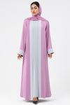 Two-toned Pink Colored Abaya