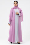Two-toned Pink Colored Abaya