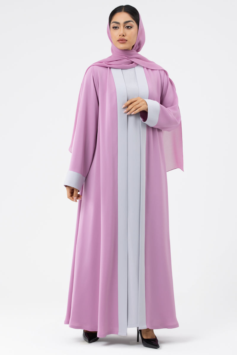 Two-toned Pink Colored Abaya