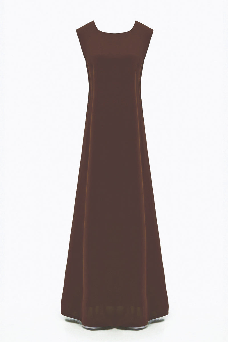 Elegant Brown under Abaya dress