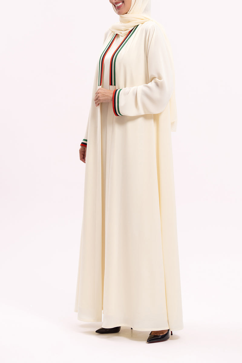 Thowby UAE White Abaya