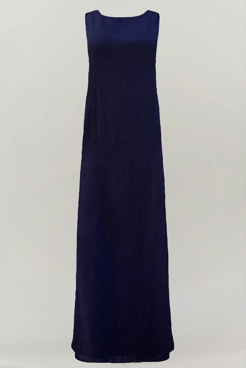 Classy Navy Blue under Abaya dress