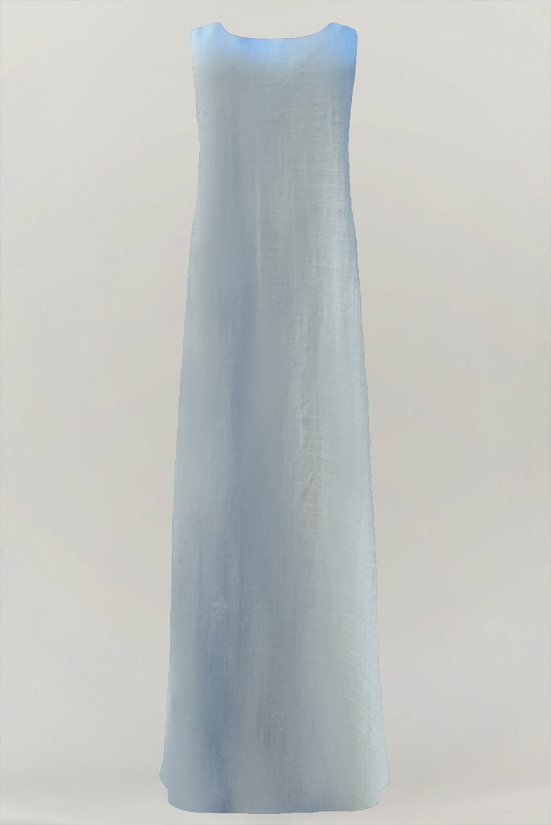 Elegant Light Blue under Abaya dress