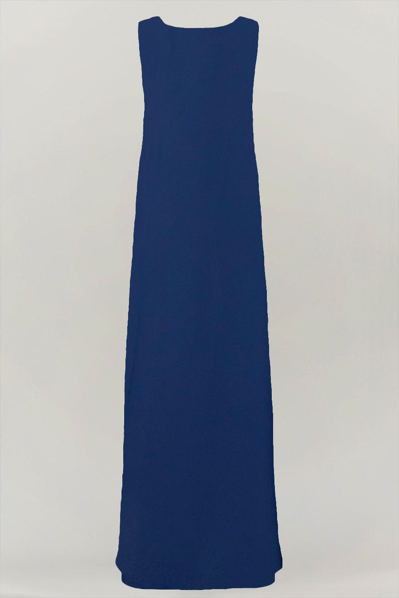 Classic Plain Blue under Abaya dress