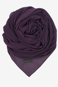 Elegant dark purple Shayla With Smooth Drape