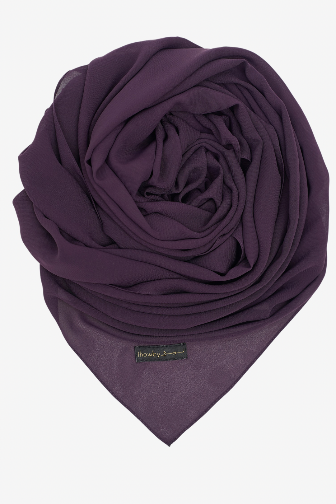 Elegant dark purple Shayla With Smooth Drape