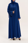 Beautiful Royal Blue Embroidered Abaya