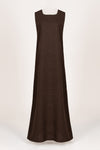 Brown Linen Under Abaya Dress