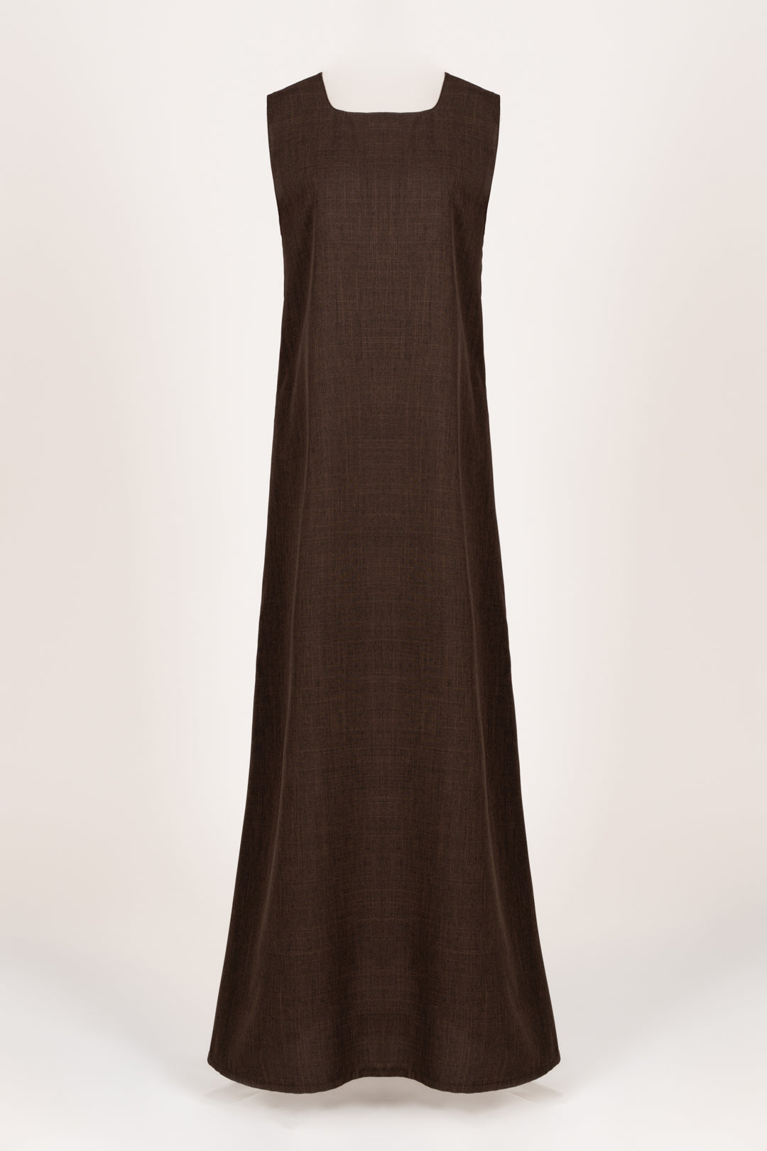 Brown Linen Under Abaya Dress