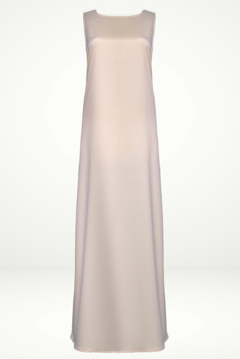 Classy Pearl Pink under Abaya dress