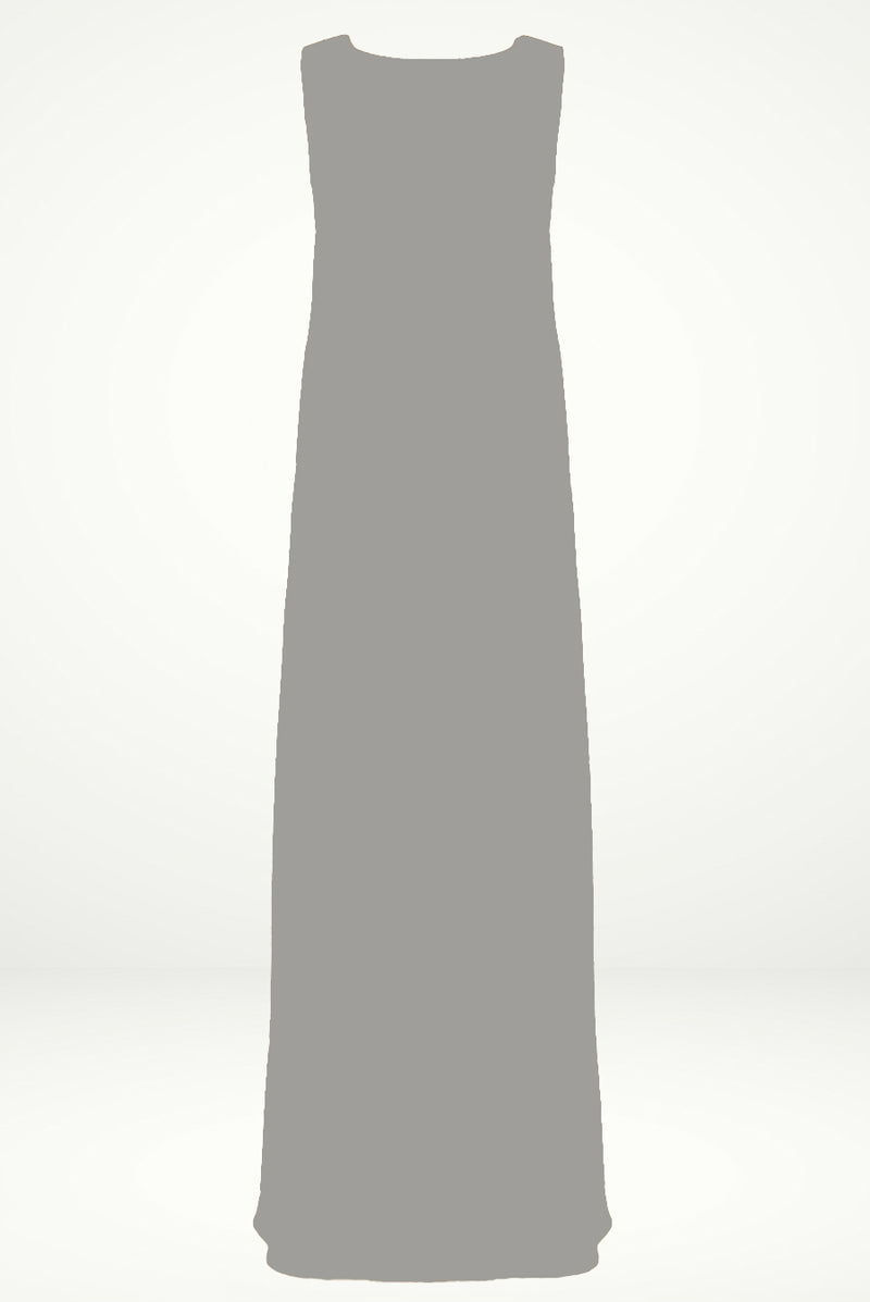 Elegant Grey under Abaya dress
