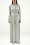 silver modest jalabiya dress - thowby - best online shops in dubai