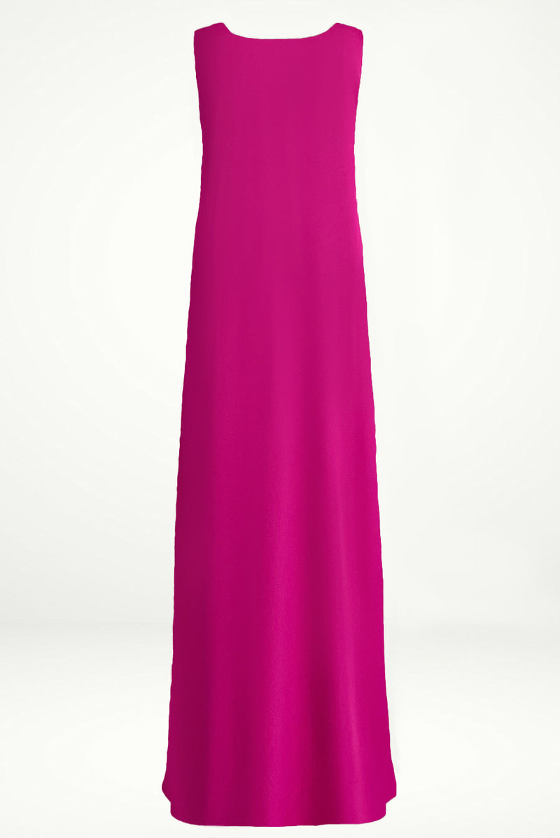 Chic Fuchsia under Abaya dress