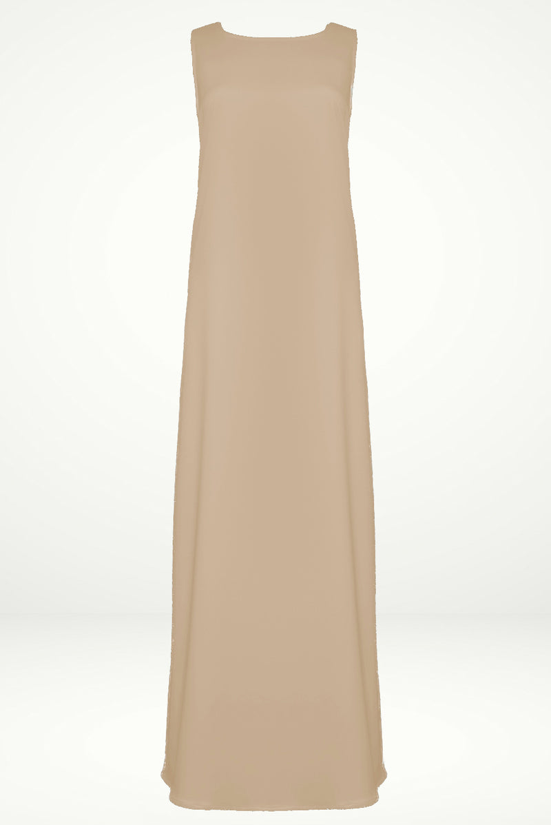 Elegant Beige under Abaya dress