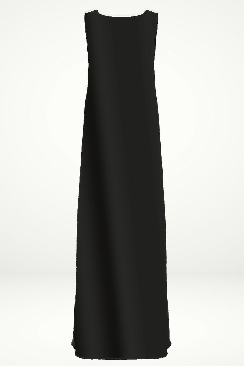 Royal Black under Abaya dress