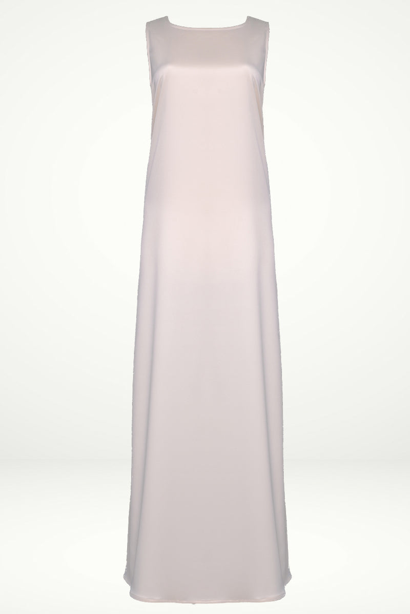 Elegant Creamy under Abaya dress