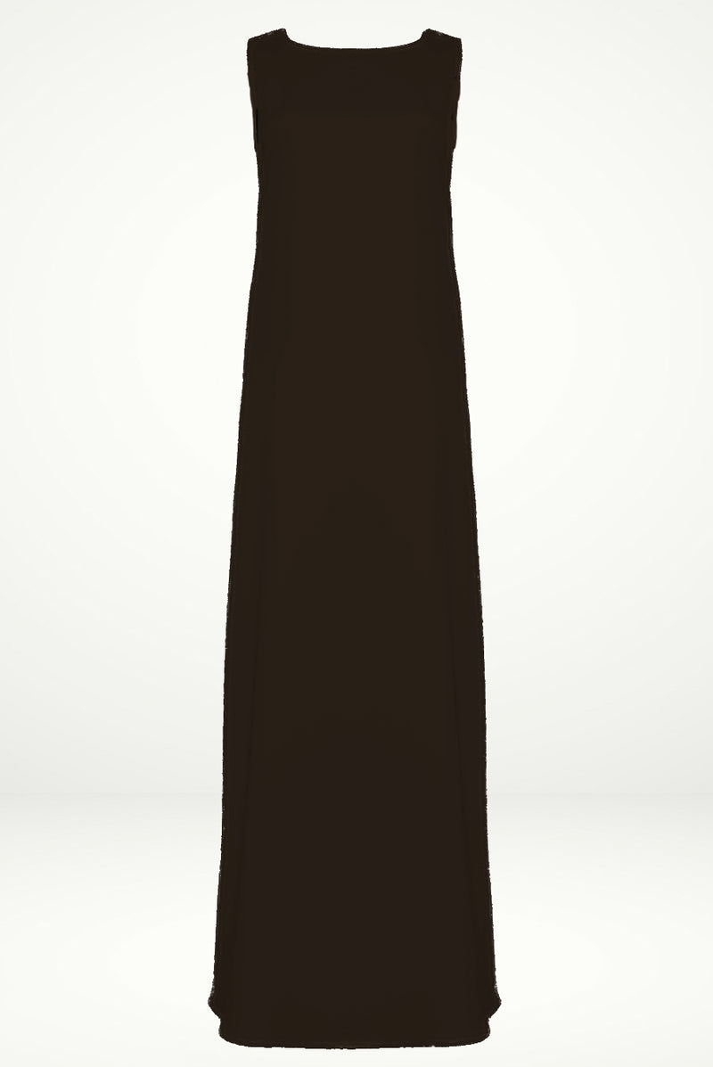 Dark brown under Abaya dress
