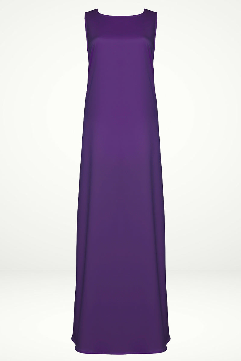 Elegant Purple under Abaya dress