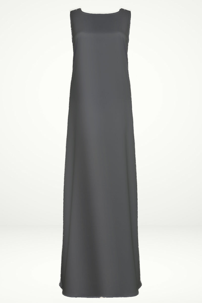Beautiful Grey under Abaya dress