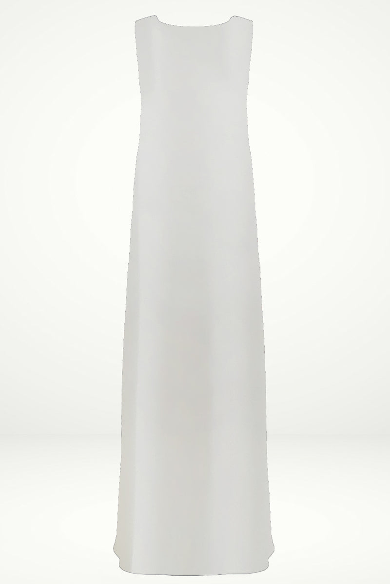 Elegant White under Abaya dress