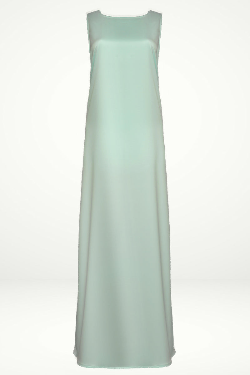 Green turquois Shiny under Abaya dress