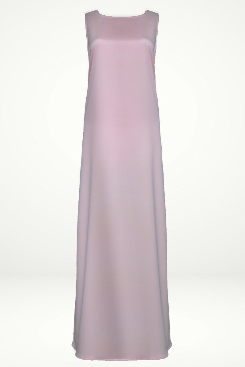 shiny mauve under Abaya dress