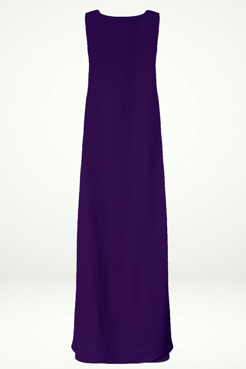 Stylish Dark Purple under Abaya dress