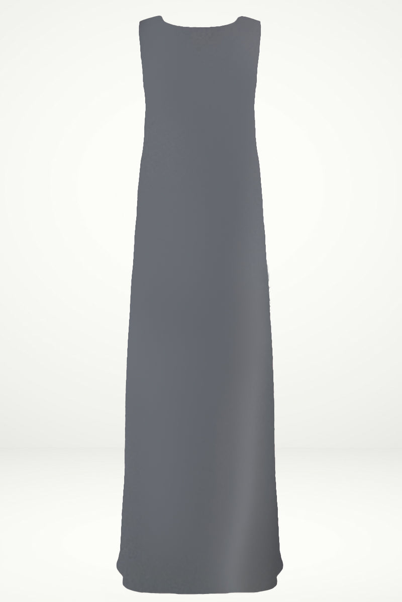 Luxurious Steel Grey under Abaya dress
