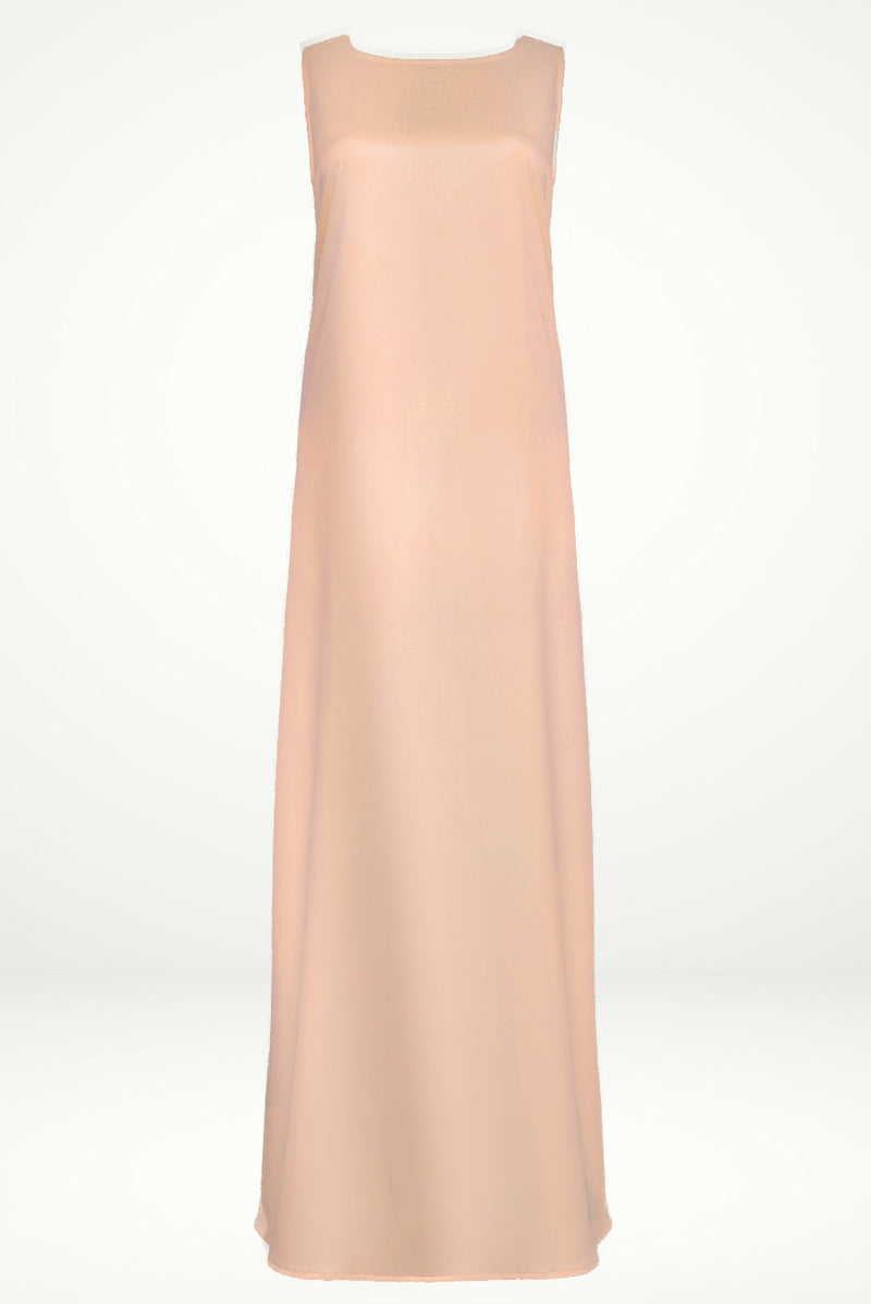 Elegant pink under Abaya dress