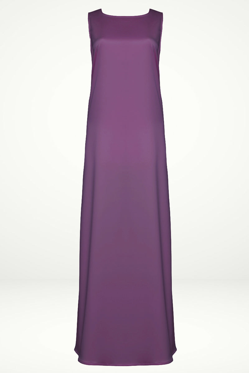 Shiny Purple under Abaya dress