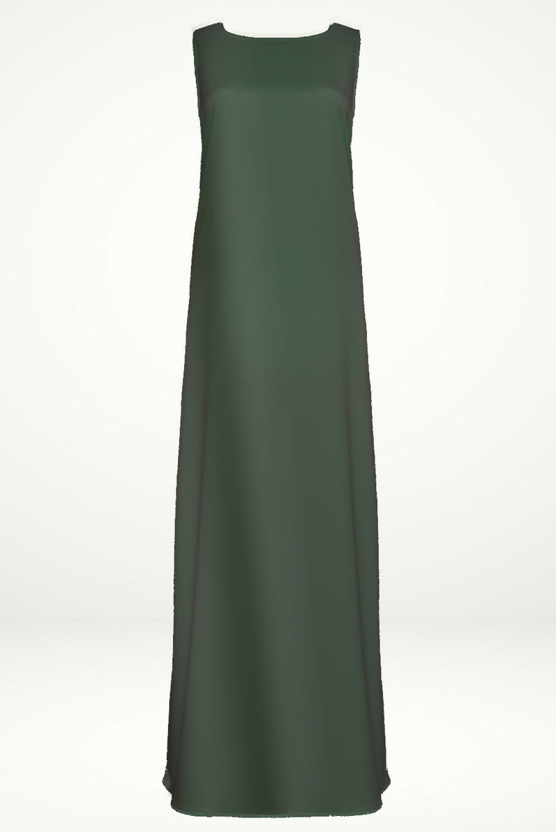 Stunning Shiny Green under Abaya dress