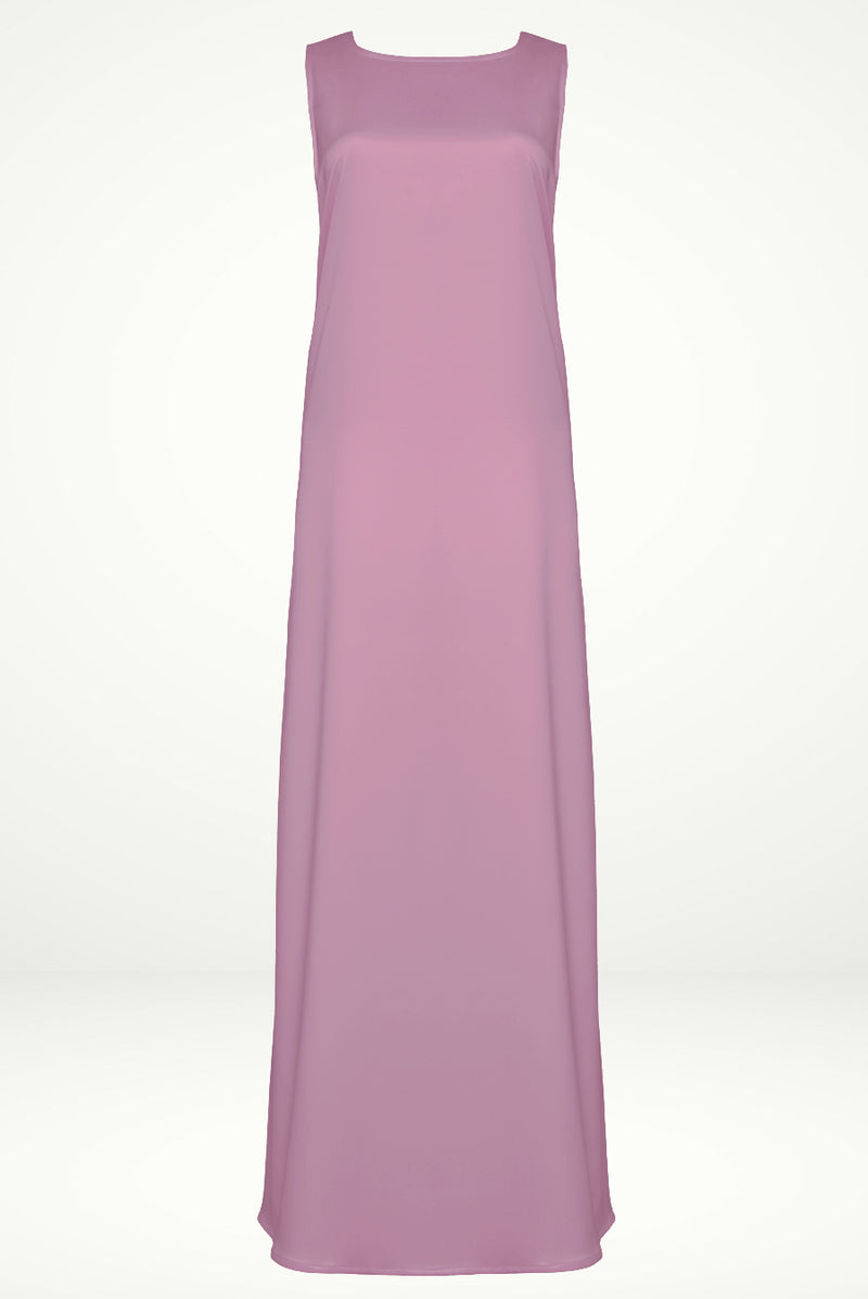 Elegant pink under Abaya dress