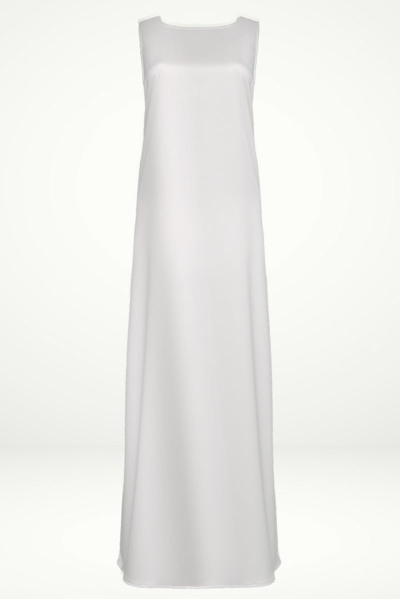 Elegant Silver under Abaya dress